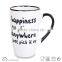 stoneware coffee mug with words ceramic mug