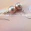 natural purple 6-7mm freshwater pearl earrings designs