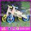2016 top sale kids wooden bike bicycle,high quality child wooden bike bicycle W16C133