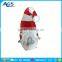 christmas plush toy fish shape shoes toy with red and white stripes