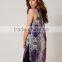 women's paisley printed soft stretch knit tabard