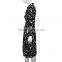 women classic black and white long skinny fancy life jacket for ladies