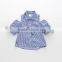 Wholesale kids girl blouse fashion design with embroidered flower