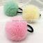 CX-E-12 Genuine Rabbit Fur Ball Elastic Hair Band