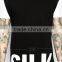 Fashion Streetwear Men's Contrast Short Sleeve Longline T-Shirt Custom printed Black 100% Cotton Oversized T Shirt Wholesale