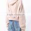 2017 Top Quality Fashion Oversized Hoodie Ladies Sexy Crop Top Women Raglan Long Sleeve Blank Pullover Hoodie Plain OEM