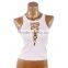Cotton Lace Up & Reversible Tank Top