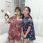 The new summer 2017 han edition of relaxed joker leisure fashion printing short sleeve shorts pajamas female