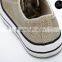 In stock gold canvas shoe woman