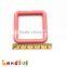 50mm EN71 Standard Square Shape Baby Toy Plastic Teething Ring