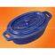 cast iron enameled oval casseroles