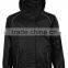Polyester Hoodie Waterproof Bike Rain Jacket with reflective strip
