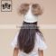 Modern Cheap 100 Acrylic Beanie Hats Kids Handmade Child Two Raccoon Fur Pom Poms With Button Korean Winter Knit Hat Kid