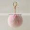 Small real fox fur Bag Pendant Car Key Chain Clothing Accessories 8 color