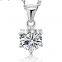 Delicate Zircon 925 Silver Pendant Necklace Jewelry