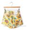 2016 BAIYIMO Hot Sale European Fashion Summer High Waist Sunflower Print Woman Shorts