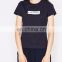 2017 Latest Design Plain Tops For Printing Short Sleeve Slim Fit High Quality Girls Fashion T Shirt