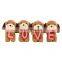 Wedding Gift LOVE Letter Shape Decorated Pillow Bedding Pillow