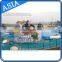 New Design Gorilla Giant Inflatable Water Park Pool with Three Stable Rampart Swiming slides for Sale