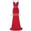 Kate Kasin Floor-Length Spaghetti Straps Polyester Spandex Red Long Cheap Prom Dress KK001040-1