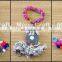 Indian Handmade Pom Pom Bracelets Vintage Cotton Multi Colored Pearl Bracelets