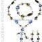 Designer Glass beads wedding bridal necklace earring bracelets