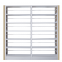 Library Double Sided Steel Book Rack Classic Bookshelf