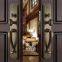 All Copper Nordic Simple Villa Dual Open Large Door Lock Conference Room Door Lock Solid Wood Door Pure Copper Door Lock