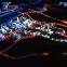 Perfect LED lighting architecture urban planning model , scale model architecture