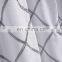 i@home modern polyester custom diamond weave white silver shower curtain waterproof