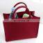 Customized non woven China red polypropylene felt tote bag