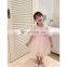 X1260/Sweet fashion solid one to six years baby girls puff sleeve dress with lace