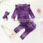 2Pcs Set Baby Girls Clothes Set Tie-Dye Print Round Neck Long Sleeve Romper Tops Pants Summer Autumn Baby Boy Girls Suit 0-24M