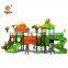 LLDPE+Galvanized Pipe Material Children Amusement Park  Outdoor Playground Equipment Plastic Slide for Kids