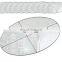 Oval Glass Mirror Wedding Party Table Decorations Centerpieces - 4 PCS