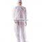 PPE Safety Hooded Industry Isolation Flame Resistant Microporous Protection Cleanroom Workwear Coverall Working Uniform