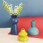 Small Pink Yellow Blue Nordic Style Morandi Color Dining Table Vase Craft Art Decoration