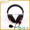 Cheap stereo good quality factory best price gaming headphones with bendable microphone