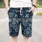 2016 summer beach wear printing young short pants for man