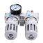 BFC Series Aluminum Alloy  Air Source Treatment Pneumatic Pressure Drain Air Filter Regulator FRL Combination With Gauge