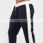 Breathable casual mens side stripes fitness trackpants zipper sweatpants joggers for gym