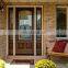 American exterior house carved solid wooden and glass entry doors with side lite