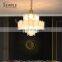 Modern Style Residential Decoration Villa Hotel Pendant Lighting Gold Glass Luxury Chandelier