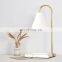 Rechargeable Cordless LED Table Lamp Portable Black Marble Restaurants Desk Table Light