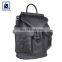 Custom Made Flap Closure Type Latest Fashion Style All Season Used High Black Fittings Genuine Leather Backpack for Sale