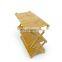 Picnic BBQ Bamboo Shelves Simple Folding Bookshelf Three-layer Bamboo Flower Shelf Storage Shelf