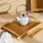 Bamboo Serving Tray Restaurant Hotel Breakfast Tray Great for Dinner Tea Coffee Parties Bar Bed