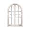 Arc design aluminum casement window with glass grill with competition price