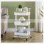 Kitchen Bathroom Office home Hotel Storage utility cart Heavy Duty 2 3 Tier Trolley  Metal Utility Rolling Utility Cart