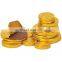 Chocolate coin wrapping machine with embossing machine